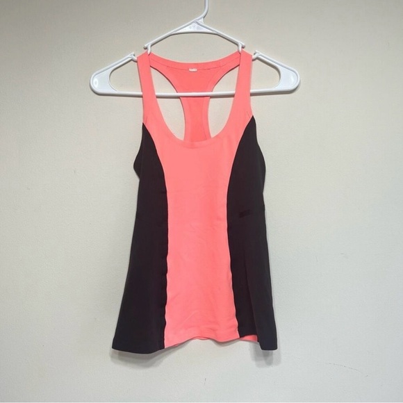Lululemon Black Orange Cool
Racerback Surf Bonded Tank Size 2 Women - Picture 1 of 7